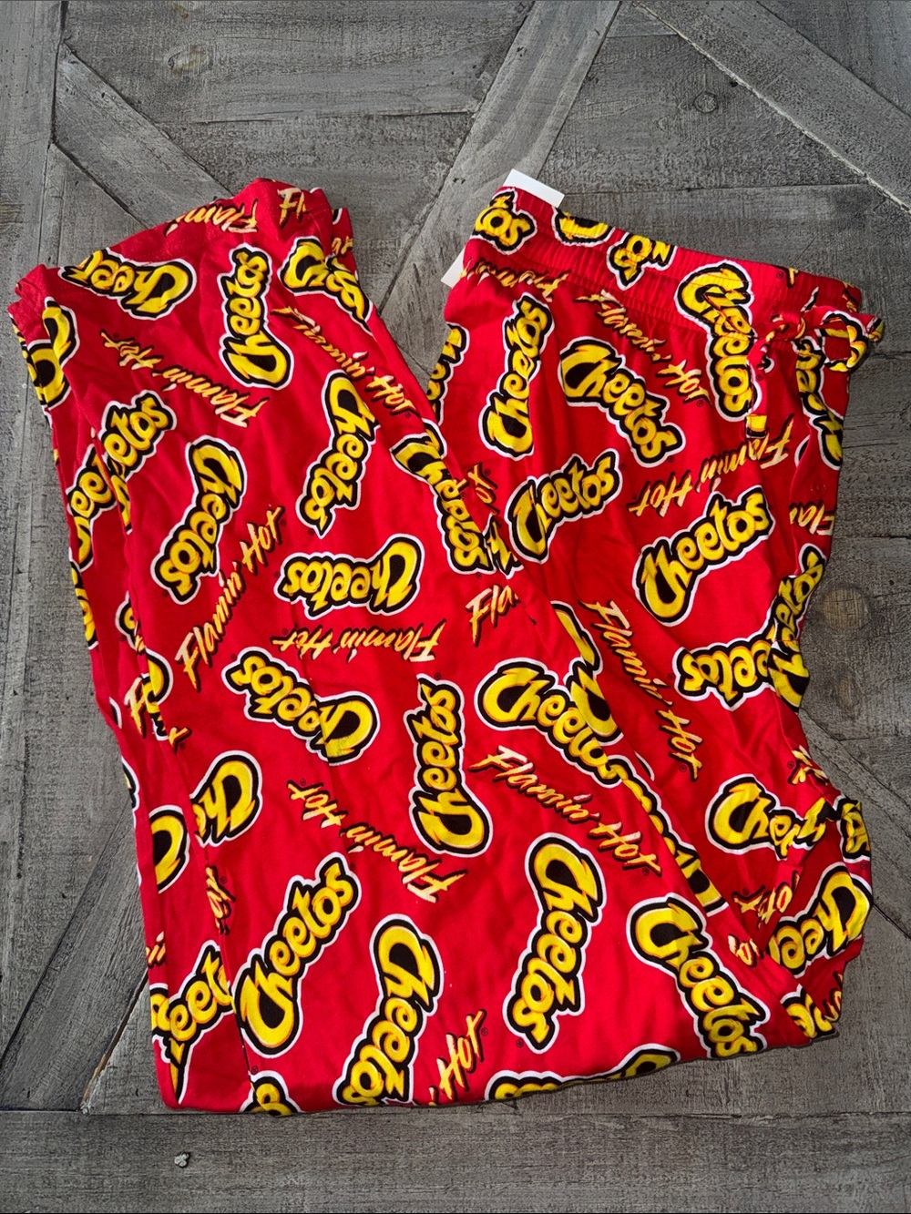Cheetos Flamin’ Hot Men’s Pajama Lounge Pants Red Size L 36-38 NWT